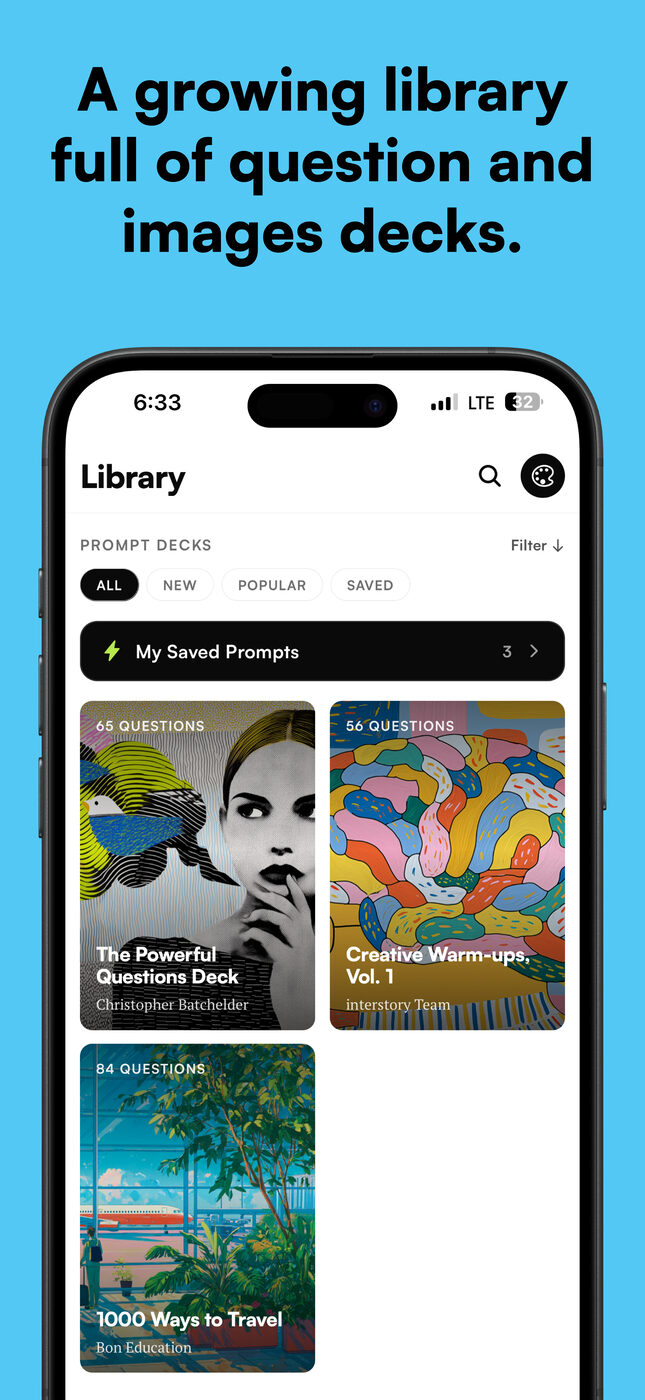 A growing library of decks