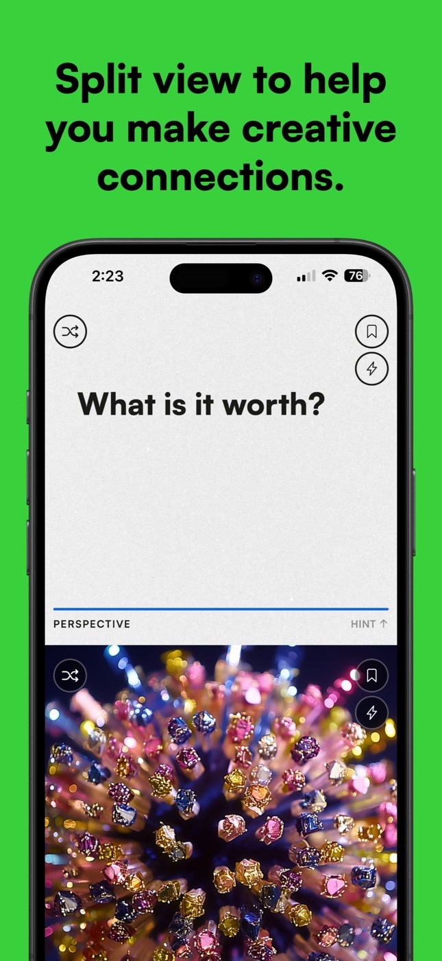 Split view to help you make creative connections