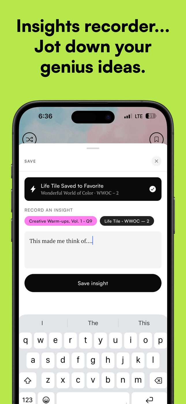 Insights recorder